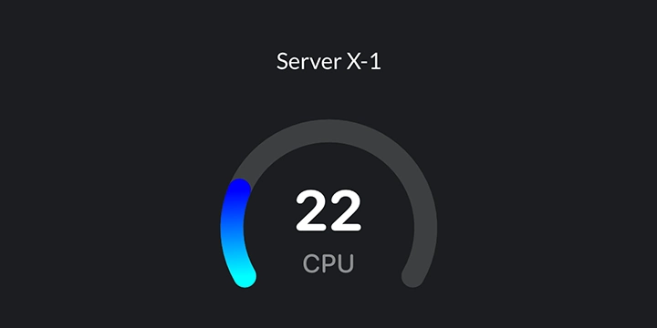 Radial Gauge widget preview