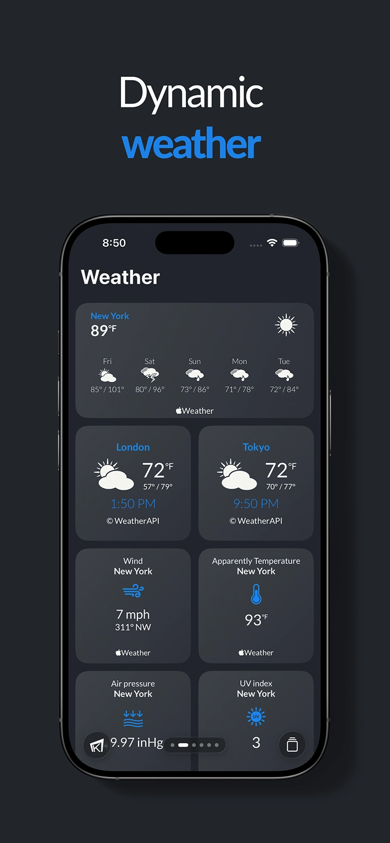 Dynamic weather